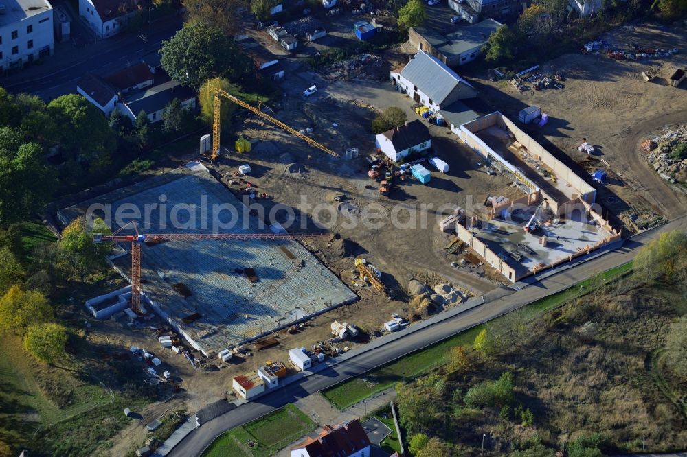 Aerial photograph Berlin - View of the new construction project Living in the old Mahlsdorf in Berlin