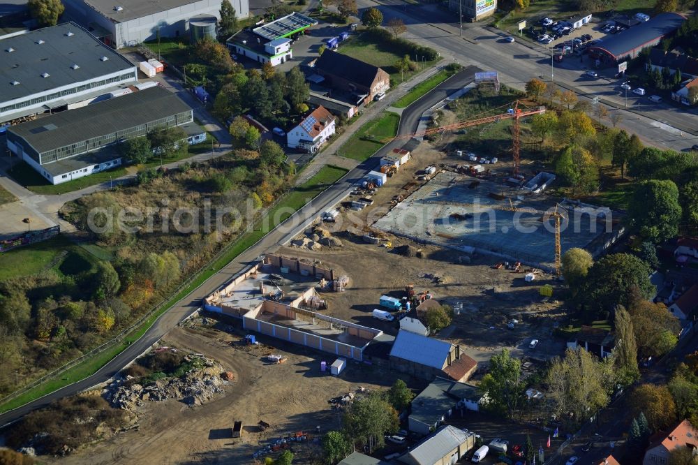 Aerial photograph Berlin - View of the new construction project Living in the old Mahlsdorf in Berlin