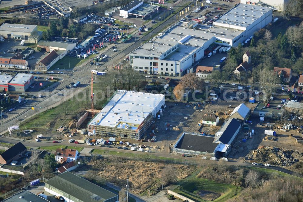 Berlin Mahlsdorf from the bird's eye view: View of the new construction project Living in the old Mahlsdorf in Berlin