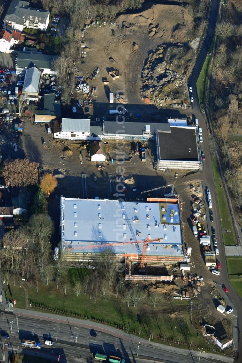 Berlin Mahlsdorf from above - View of the new construction project Living in the old Mahlsdorf in Berlin