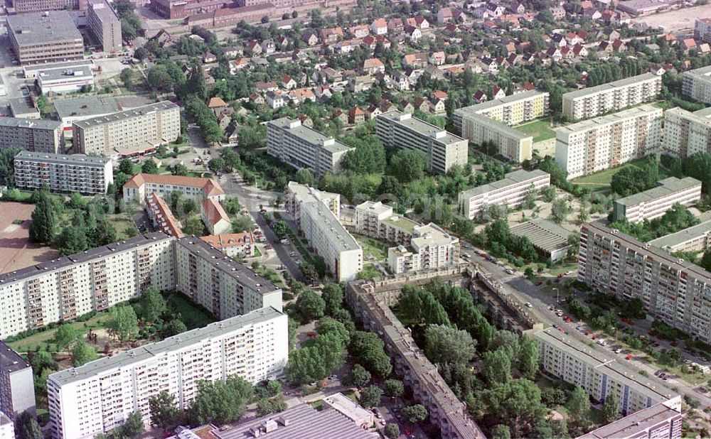 Berlin-Hohenschönhausen from the bird's eye view: Neubausiedlung an der Gehrenseestraße in Berlin-Hohenschönhausen.