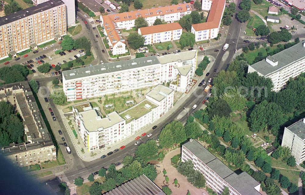 Aerial photograph Berlin-Hohenschönhausen - Neubausiedlung an der Gehrenseestraße in Berlin-Hohenschönhausen.