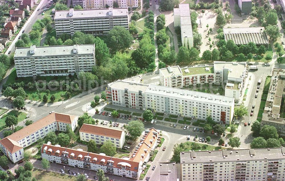 Berlin-Hohenschönhausen from above - Neubausiedlung an der Gehrenseestraße in Berlin-Hohenschönhausen.