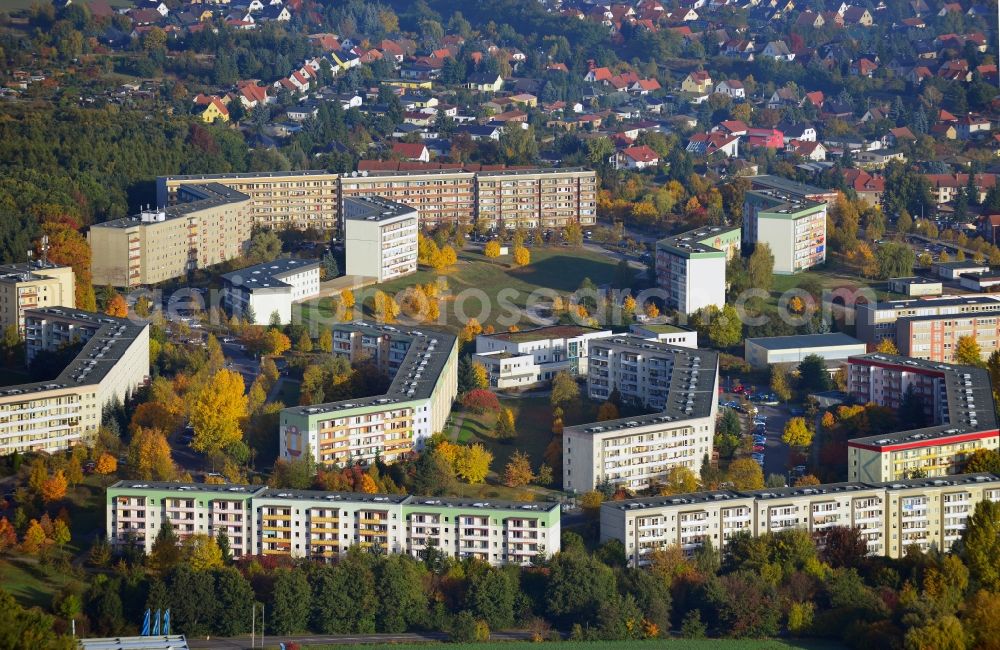 Aerial image Haldensleben - View of a residential area in Haldensleben in Saxony-Anhalt