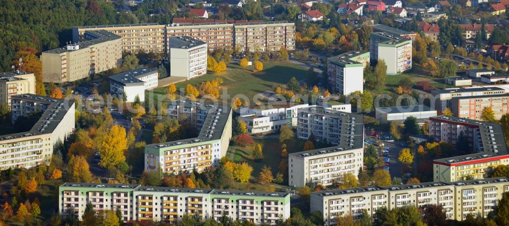 Aerial photograph Haldensleben - View of a residential area in Haldensleben in Saxony-Anhalt