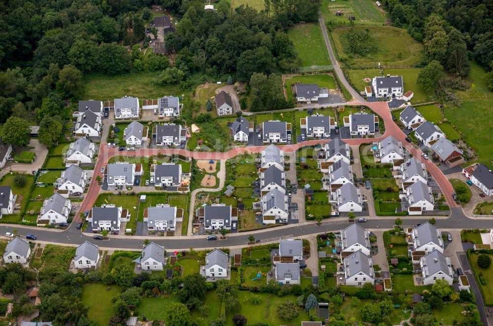 Aerial image Hattingen - View of a residential area in Hattingen in the state North Rhine-Westphalia