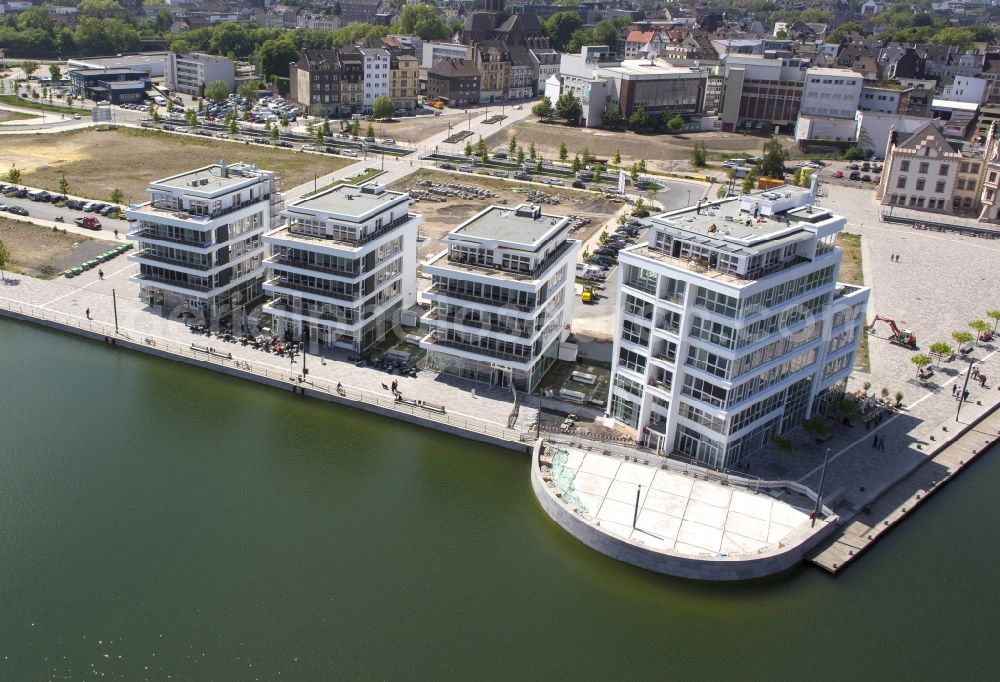 Dortmund from above - New buildings at Phoenix Lake in Dortmund in North Rhine-Westphalia