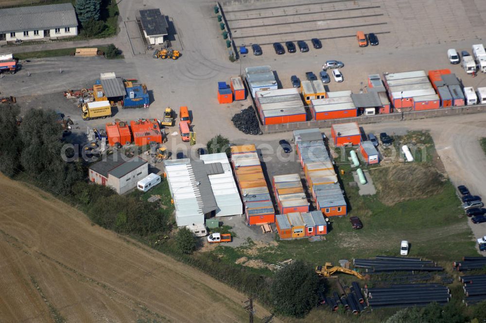 Aerial image Eisenach - Eisenach 27.08..2008 Neubautrasse der BAB A 4 - Umfahrung Hörselberge in Thüringen bei Eisenach. Im September 2007 hat das Bieterkonsortium VINCI Concessions / Hochtief PPP (50/50) den Zuschlag für das A-Modell BAB A 4 Umfahrung Hörselberge (km 238,5 bis km 283,2) erhalten. Die bei diesem Projekt auf der Bauausführungsebene gegründete Arbeitsgemeinschaft wird von der EUROVIA Infra GmbH angeführt, des Weiteren sind hier die Unternehmen Hochtief, Strassing Limes und Rädlinger beteiligt. Durchgeführt werden die im Zuge dieses Projektes notwendigen Arbeiten unter an derem von den Mitarbeitern der Niederlassung Weimar der EUROVIA Verkehrsbau Union sowie der Niederlassungen Abbruch und Erdbau, Betonstraßenbau, Ingenieurbau und TECO Schallschutz der EUROVIA Beton. DEGES