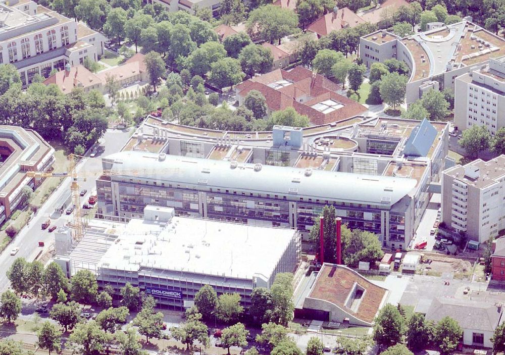 Aerial image Berlin - Wedding - Neubauvorhaben im Virchowklinikum der Charité in Berlin - Wedding.