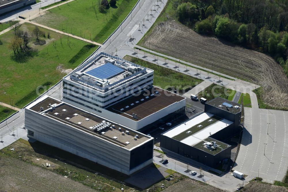 Aachen from above - New research building at the RWTH Aachen Campus, here the Cluster Smart Logistics and Heavy-Duty Drives on campus Boulevard in Aachen in the state North Rhine-Westphalia