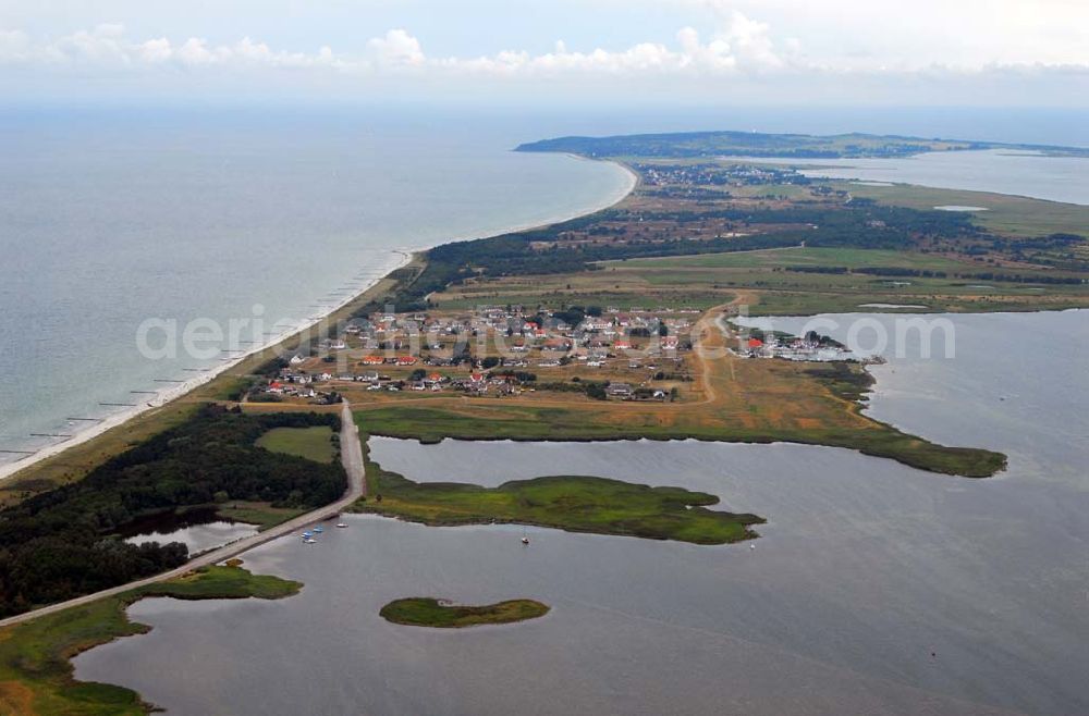 Aerial image Hiddensee (Rügen) - Neuendorf auf Hiddensee.