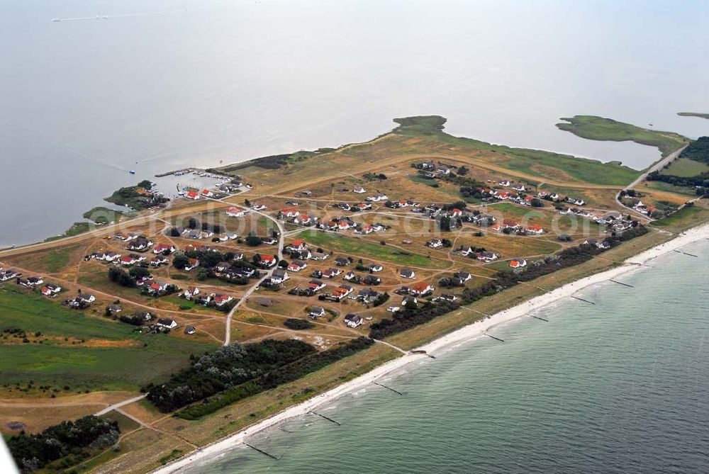 Neuendorf auf Hiddensee from above - Neuendorf auf der Insel Hiddensee.