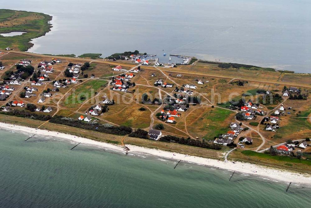 Neuendorf auf Hiddensee from above - Neuendorf auf der Insel Hiddensee.