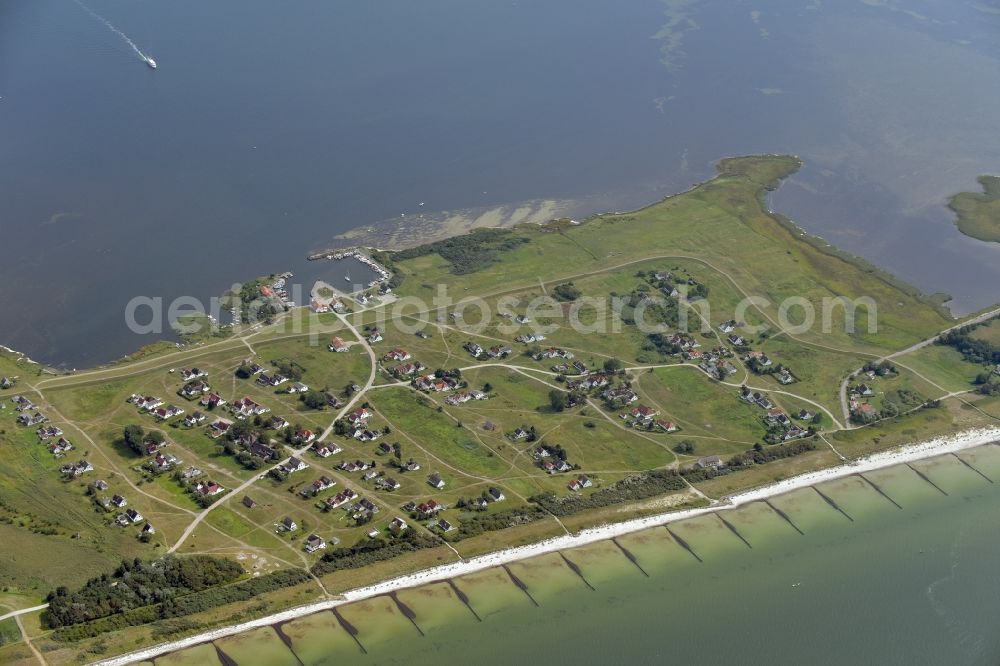 Aerial image Insel Hiddensee - Neuendorf on the island Hiddensee in the state Mecklenburg - Western Pomerania