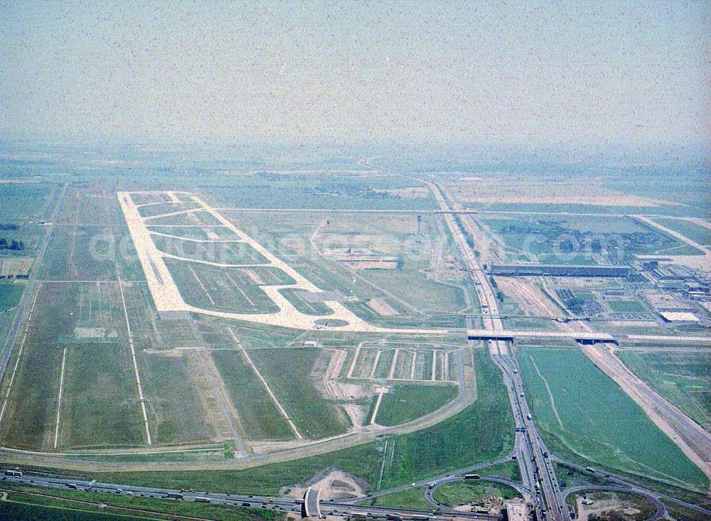 Aerial image Leipzig - Schkeuditz - Neuer Flughafen Leipzig - Schkeuditz