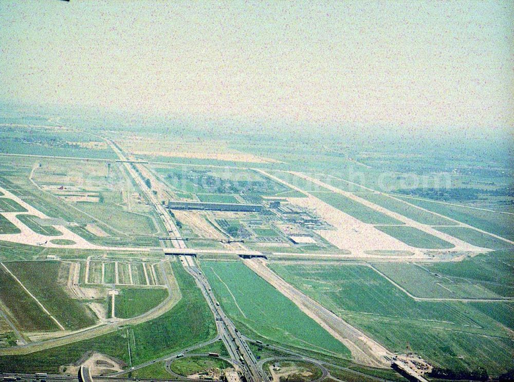 Aerial photograph Leipzig - Schkeuditz - Neuer Flughafen Leipzig - Schkeuditz