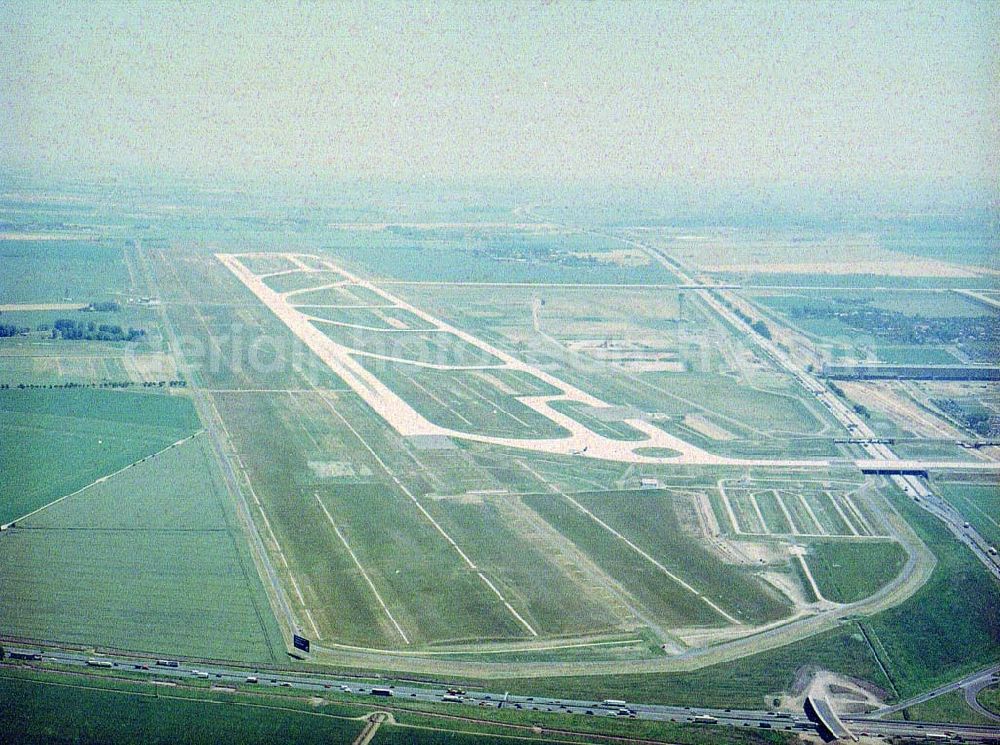 Leipzig - Schkeuditz from above - Neuer Flughafen Leipzig - Schkeuditz