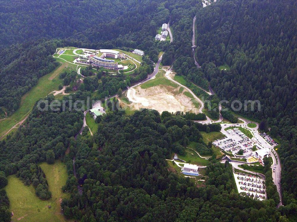 Berchtesgaden from above - Blick auf das neuerbaute InterContinental Hotel auf dem Obersalzberg 4km von Berchtesgaden entfernt.