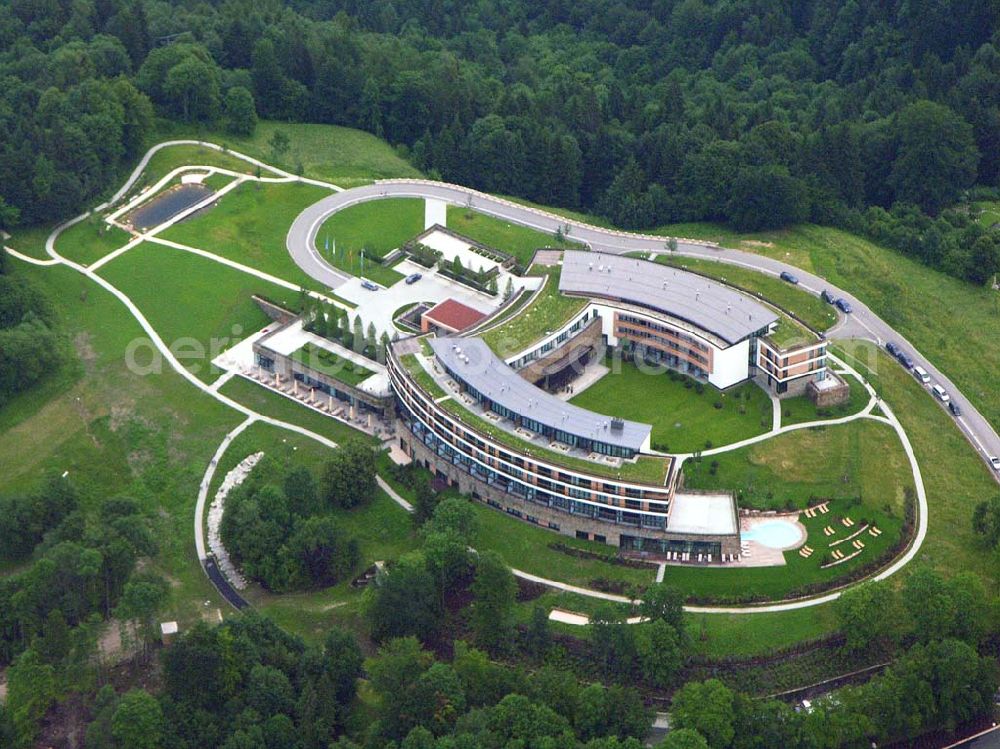 Aerial image Berchtesgaden - Blick auf das neuerbaute InterContinental Hotel auf dem Obersalzberg 4km von Berchtesgaden entfernt.