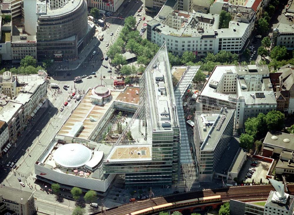 Aerial image Berlin - Charlottenburg - Neuerbautes Kranzlereck am Berliner Kurfürstendamm in Berlin - Charlottenburg.