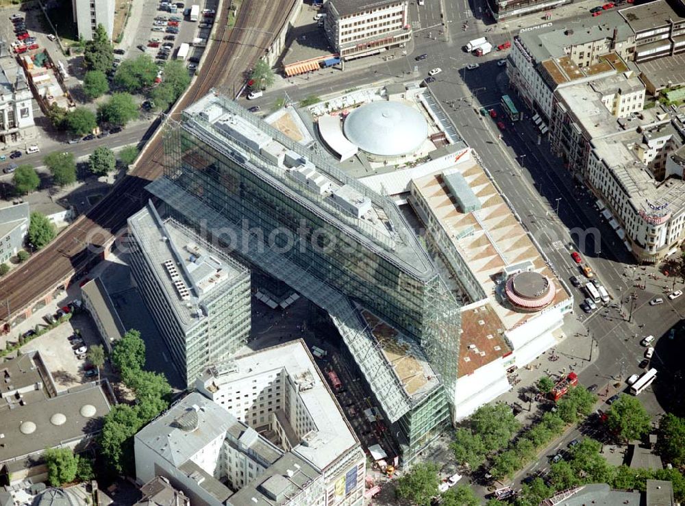 Berlin - Charlottenburg from the bird's eye view: Neuerbautes Kranzlereck am Berliner Kurfürstendamm in Berlin - Charlottenburg.