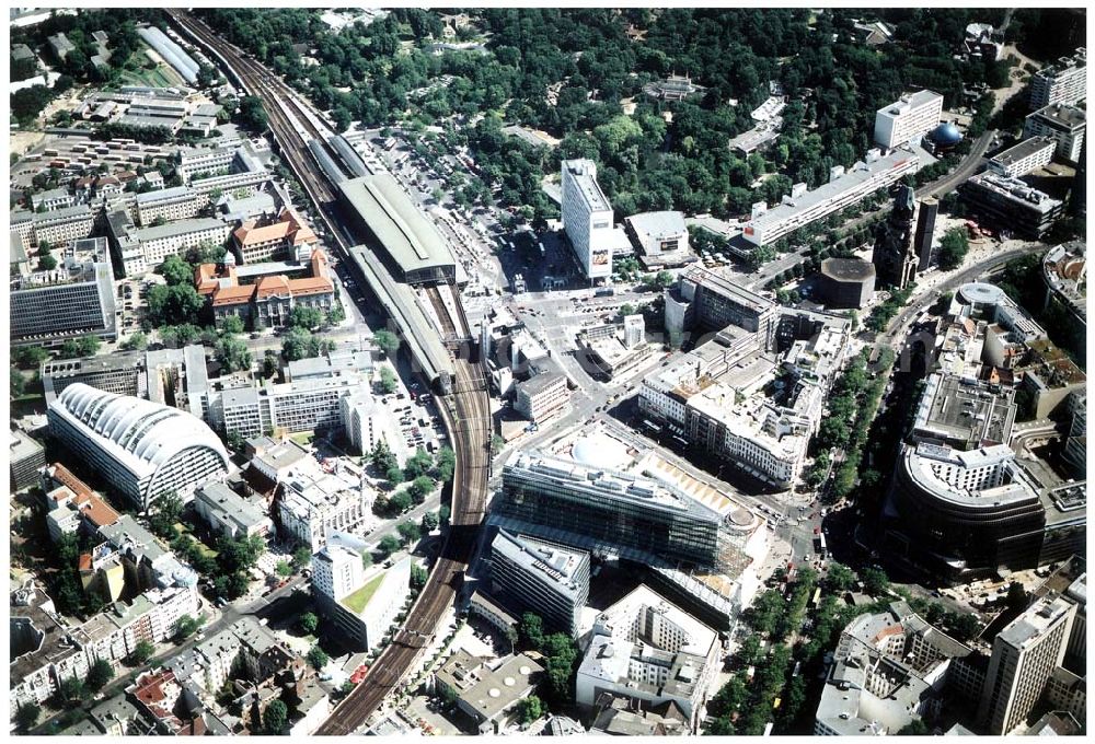 Aerial image Berlin - Charlottenburg - Neuerbautes Kranzlereck am Berliner Kurfürstendamm in Berlin - Charlottenburg.