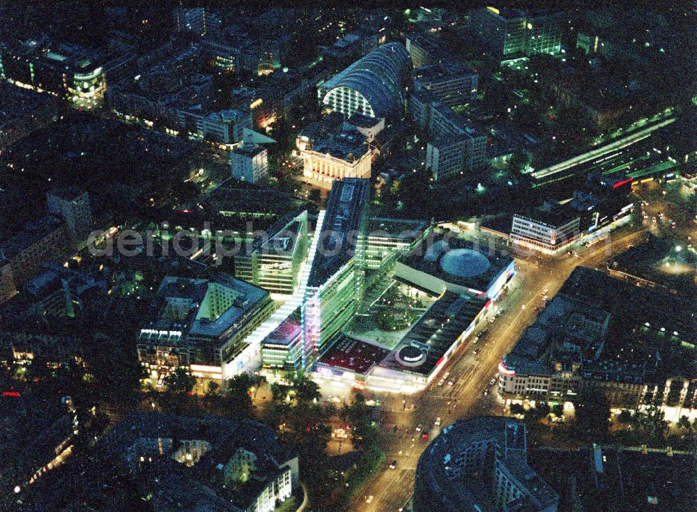 Berlin - Charlottenburg from above - Neuerbautes Kranzlereck am Berliner Kurfürstendamm in Berlin - Charlottenburg.