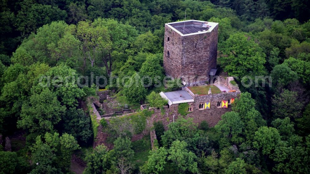 Niederbreitbach from the bird's eye view: Neuerburg (Wied) in Niederbreitbach in the state Rhineland-Palatinate, Germany