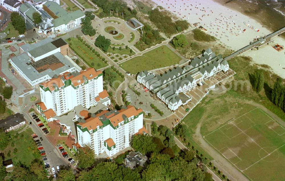 Heringsdorf/ Usedom from above - Neuerrichtete Rehaklinik am Heringsdorfer Strand