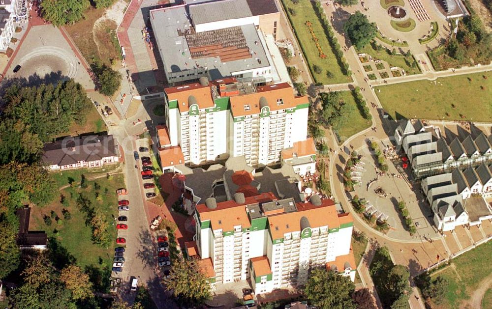 Heringsdorf/ Usedom from above - Neuerrichtete Rehaklinik am Heringsdorfer Strand.