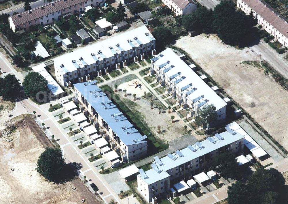 Aerial photograph Hennigsdorf - neuerrichtete WohnanlageWaldrandsiedlung in Hennigsdorf.