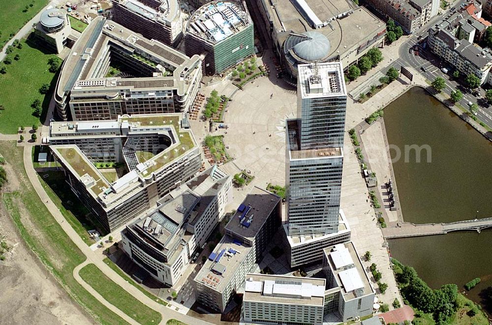 Köln from the bird's eye view: Neues Medienzentrum Köln. Ein Objekt der Hypothekenbank Essen AG Datum: 26.05.03