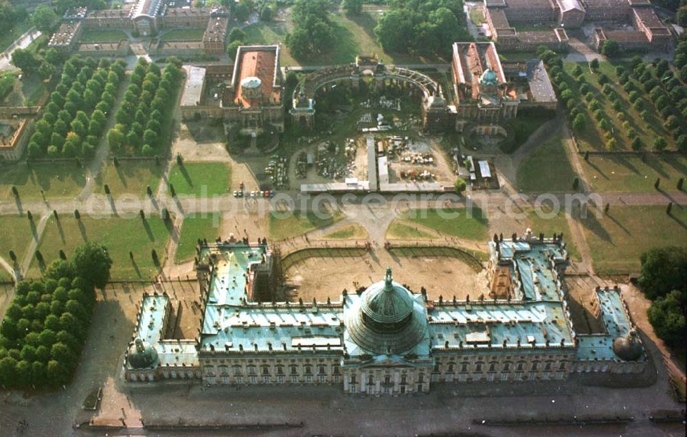 Aerial image Potsdam - 04.10.1993 Neues Palais Potsdam