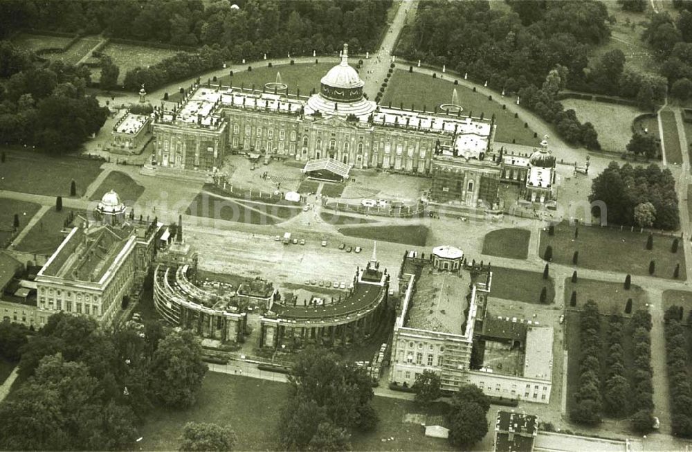 Aerial photograph Potsdam - 27.06.1993 Neues Palais, Potsdam