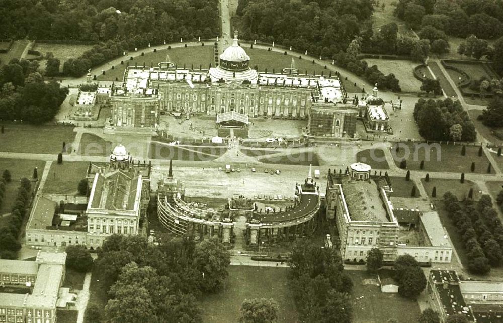 Potsdam from above - 27.06.1993 Neues Palais, Potsdam