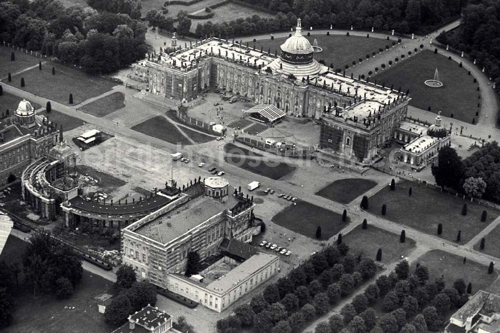 Aerial image Potsdam - 27.06.1993 Neues Palais, Potsdam