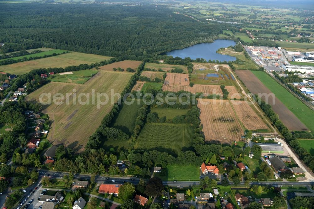 Aerial photograph Aurich - New Sand Pit grounds of the Gerd Wendeling GmbH in Aurich in Lower Saxony