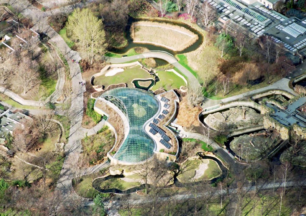 Berlin-Tiergarten from the bird's eye view: Neues Tiergehege im Berliner Zoo.