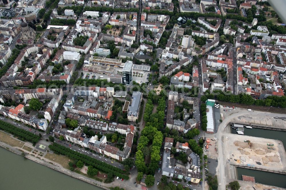 Aerial photograph Mainz - New administrative building of the MVG Mainz public transport company in Mainz in Rhineland-Palatinate