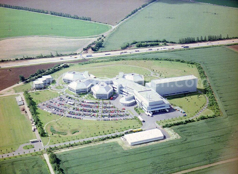 Magdeburg / Sachsen - Anhalt from above - Neues Werk der HEXAL AG am Autobahnkreuz bei Magdeburg. HEXAL AG Zentrale, Presse- und Öffentlichkeitsarbeit,Frau Hoeren,Industriestraße 25 83607 HOLZKIRCHEN,sonja.radrich@hexal.de Tel.: 08024-9080,Fax.: 08024-908290