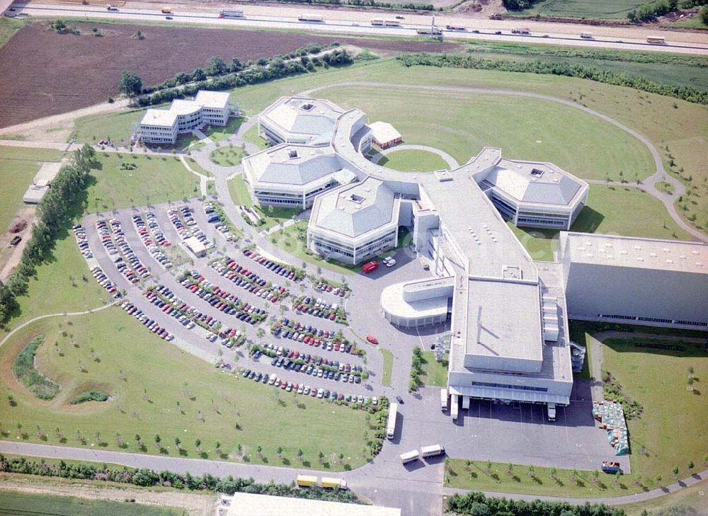 Aerial image Magdeburg / Sachsen - Anhalt - Neues Werk der HEXAL AG am Autobahnkreuz bei Magdeburg. HEXAL AG Zentrale, Presse- und Öffentlichkeitsarbeit,Frau Hoeren,Industriestraße 25 83607 HOLZKIRCHEN,sonja.radrich@hexal.de Tel.: 08024-9080,Fax.: 08024-908290