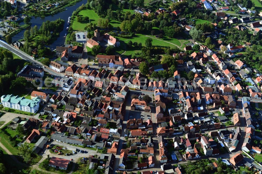 Aerial photograph Neustadt-Glewe - Cityscape of Neustadt-Glewe in Mecklenburg-Western Pomerania