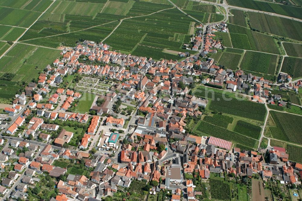 Diedesfeld from the bird's eye view: Neustadt an der Weinstraße OT Diedesfeld in the state of Rhineland-Palatinate