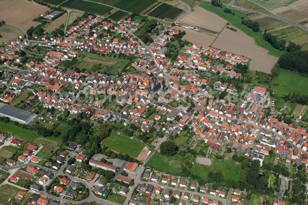 Aerial photograph Geinsheim - Neustadt an der Weinstraße OT Geinsheim in the state of Rhineland-Palatinate