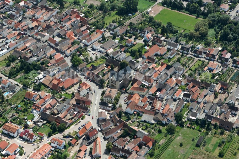 Aerial image Geinsheim - Neustadt an der Weinstraße OT Geinsheim in the state of Rhineland-Palatinate