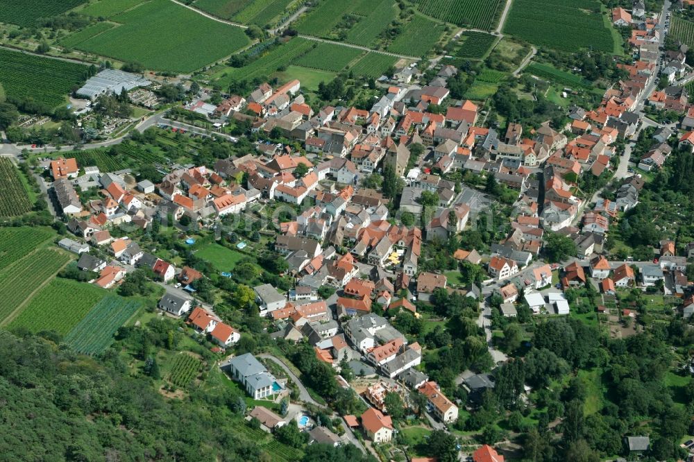 Aerial image Gimmeldingen - Neustadt an der Weinstraße OT Gimmeldingen in the state of Rhineland-Palatinate