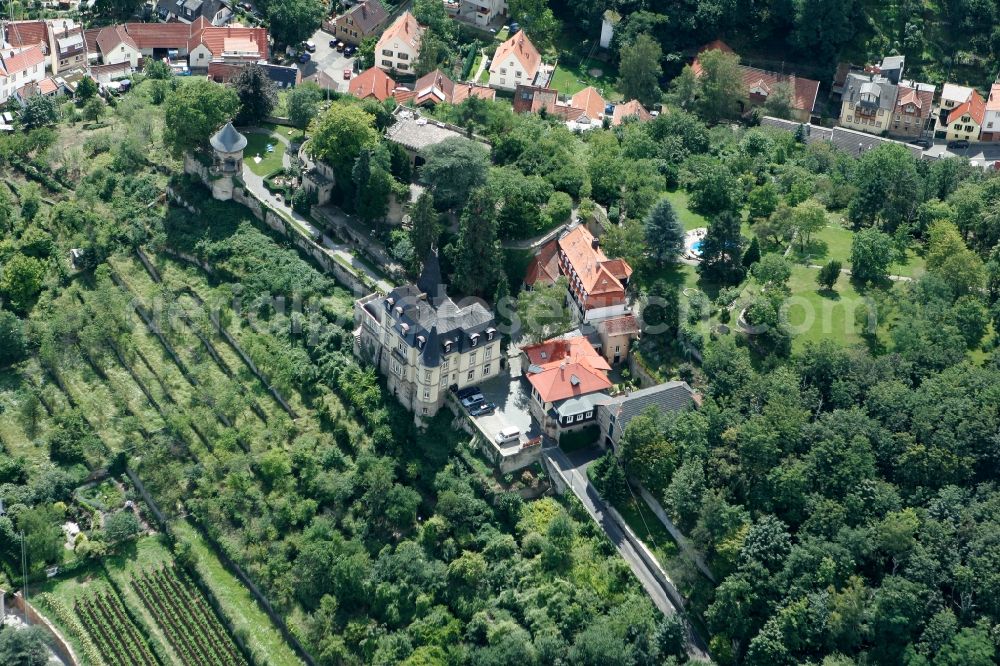 Aerial image Haardt - Castle Winzingen and Haardter mansion Neustadt an der Weinstraße OT Haardt in the state of Rhineland-Palatinate