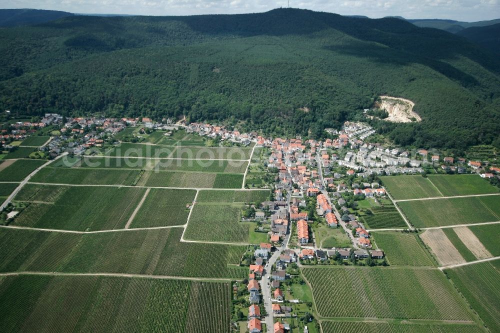 Haardt from the bird's eye view: Neustadt an der Weinstraße OT Haardt in the state of Rhineland-Palatinate