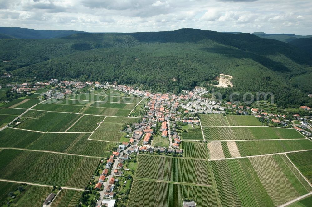 Aerial image Haardt - Neustadt an der Weinstraße OT Haardt in the state of Rhineland-Palatinate