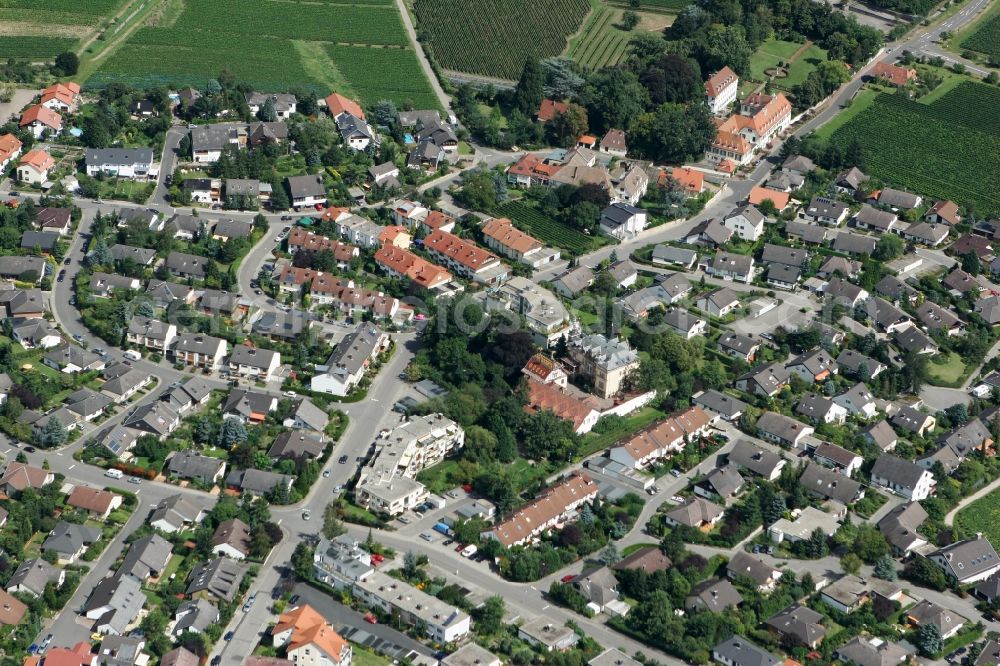 Königsbach from above - Neustadt an der Weinstraße OT Koenigsbach in the state of Rhineland-Palatinate